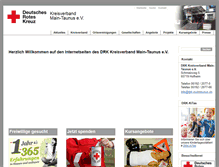 Tablet Screenshot of drk-maintaunus.de